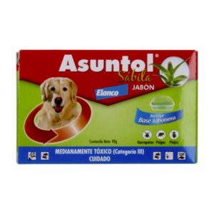 Jabón Para Mascota Antiparasitario Externo Con Sábila ASUNTOL 90 G