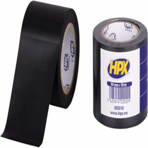 Cinta Aislante De Pvc Color Negro HPX 50 MM X 10M