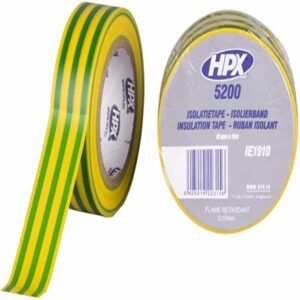 Cinta Aislante De Pvc Color Amarillo HPX 19MM X 10M