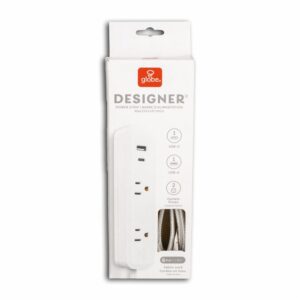 Multitoma Eléctrica Con USB Blanco GLOBE Unidad