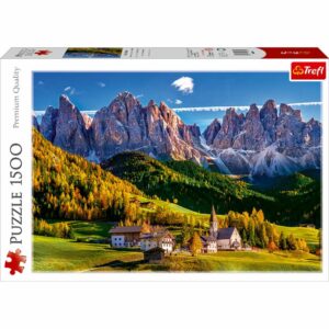 Rompecabezas Valle De Val Di Funes, Dolomitas, Italia TREFL 1500 Piezas