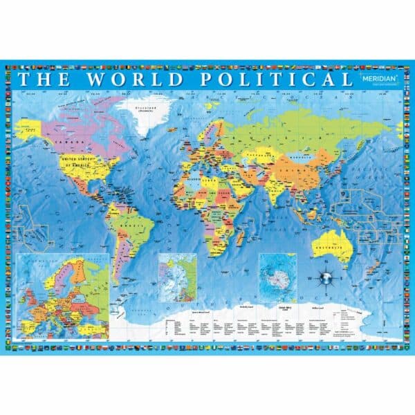 Rompecabezas Mapa Político Del Mundo TREFL 2000 Piezas - Imagen 2
