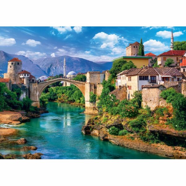 Rompecabezas Puente Viejo De Mostar, Bosnia Y Herzegovina TREFL 500 Piezas - Imagen 2