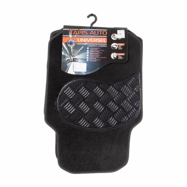 Moqueta Para Auto Diseño Aluminio CUSTO 4 Piezas