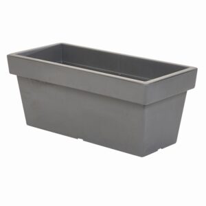 Maceta Cónica Rectangular Gris PROSPERPLAST Unidad