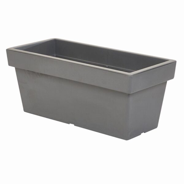 Maceta Cónica Rectangular Gris PROSPERPLAST Unidad