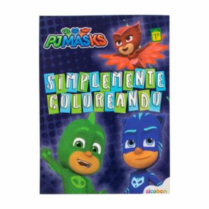 Libro Infantil PJ Mask Simplemente Coloreando Azul SICOBEN Unidad