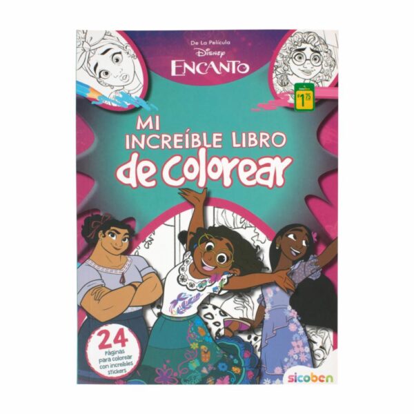 Libro Infantil Encanto Mi Increible Libro De Colorear SICOBEN 24 Páginas