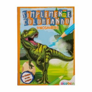 Libro Infantil Simplemente Coloreando Dinosaurios SICOBEN Unidad