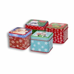 Caja Metálica Grabada THE LINDY BOWMAN Cuadrada