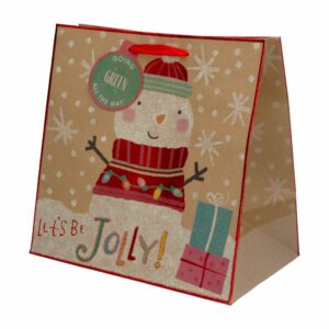 Bolsa De Regalo Cuadrada Kraft Estampada THE LINDY BOWMAN
