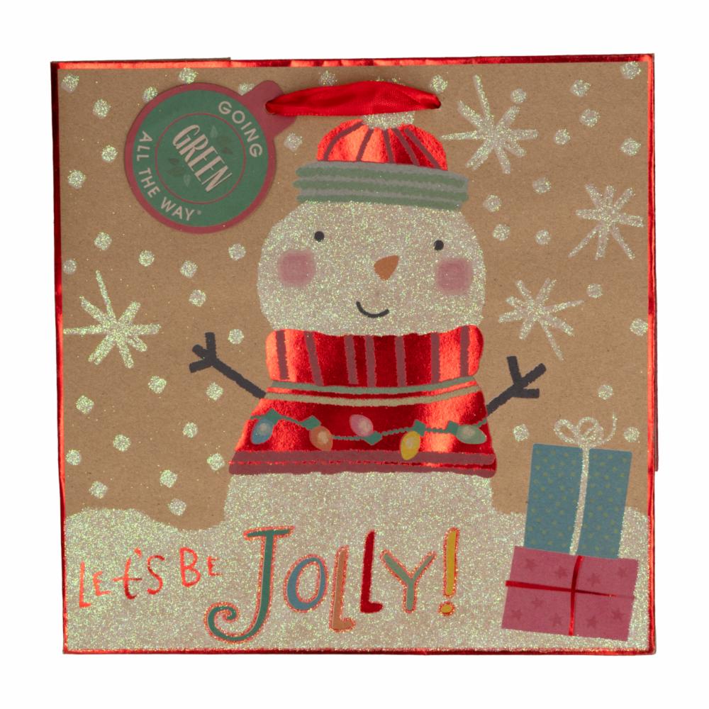 Bolsa De Regalo Cuadrada Kraft Estampada THE LINDY BOWMAN - Imagen 2