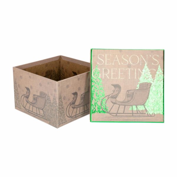 Caja Para Regalo Cuadrada Kraft THE LINDY BOWMAN Pequeña - Imagen 2
