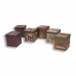 Caja Para Regalo Cuadrada Kraft THE LINDY BOWMAN Pequeña