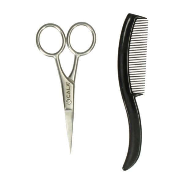 Tijera Para Bigote O Barba Con Peinilla CALA FOR MEN Unidad - Imagen 2