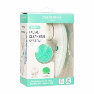 Sistema De Limpieza Facial Silicona Y Cepillo 2 En 1 Facial Cleansing System (Mint) CALA Unidad