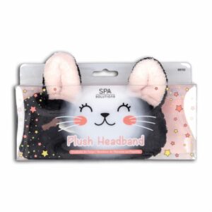Cintillo Diadema De Felpa Diseño Gato Negro CALA Unidad
