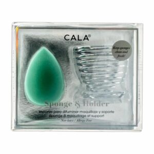 Esponja Para Maquillaje Con Soporte Sponge & Holder Mint Teardrop CALA 1 U