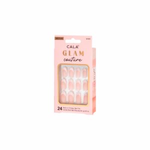 Kit De Uñas Glam Couture - Med Oval French CALA 24 Piezas