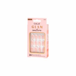 Kit De Uñas Glam Couture - Med Oval French CALA 24 Piezas