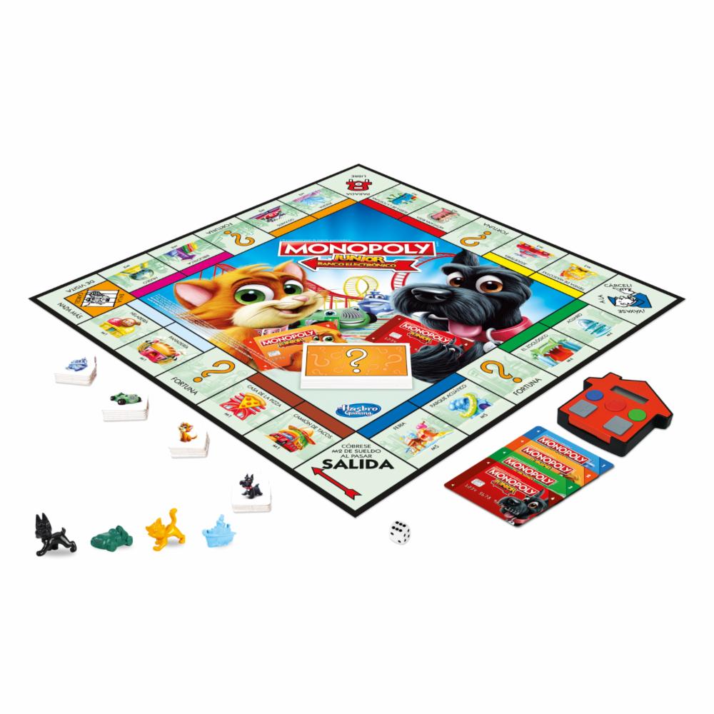 Juego De Mesa Monopoly Junior Banco Electrónico HASBRO 2 - 4 Jugadores - Imagen 2