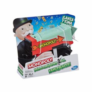 Juego De Mesa Monopoly Millonario Al Instante HASBRO 3 + Jugadores