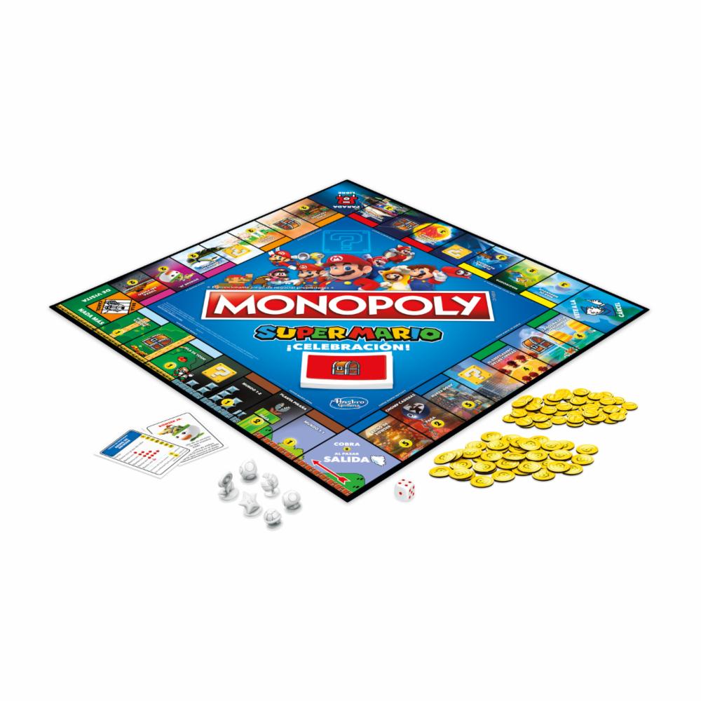 Juego De Mesa HASBRO Moonpoly Nintendo Super Mario - Imagen 2