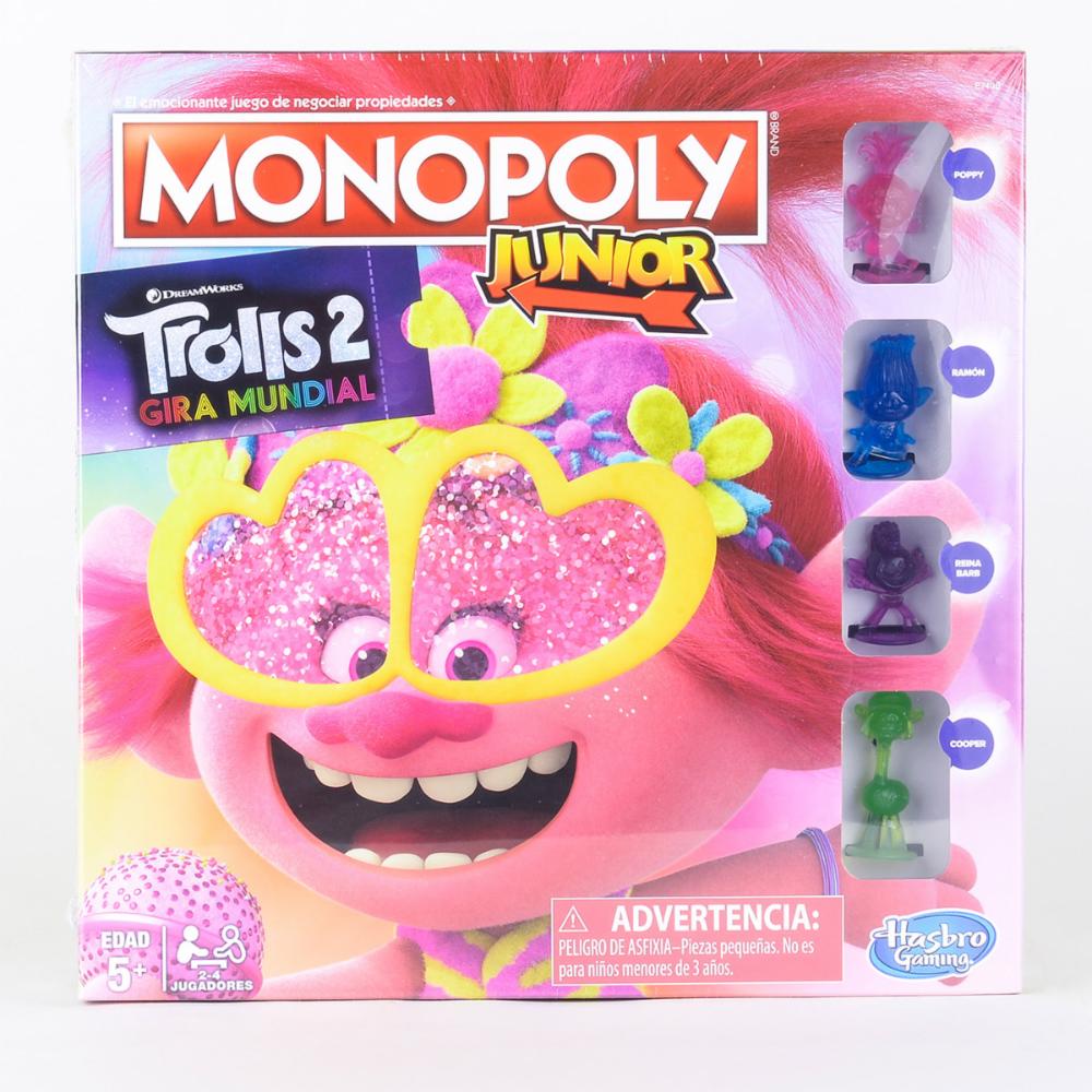 Juego De Mesa HASBRO Monopoly Junior Trolls 2