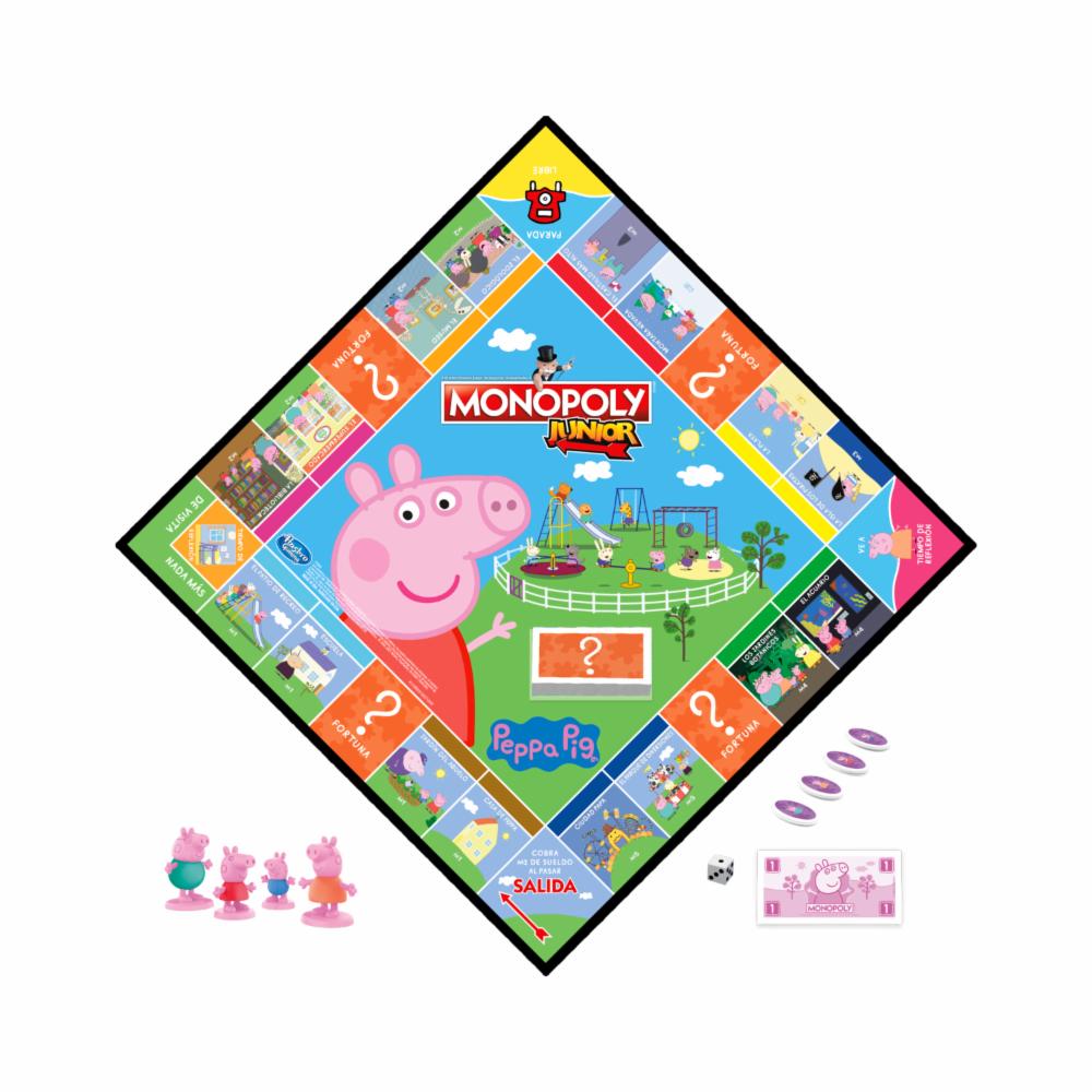 Juego De Mesa Monopoly Junior PEPPA PIG 2 - 4 Jugadores - Imagen 2