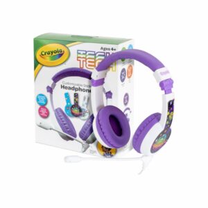 Auriculares Niños Control Morado CRAYOLA Con Cable