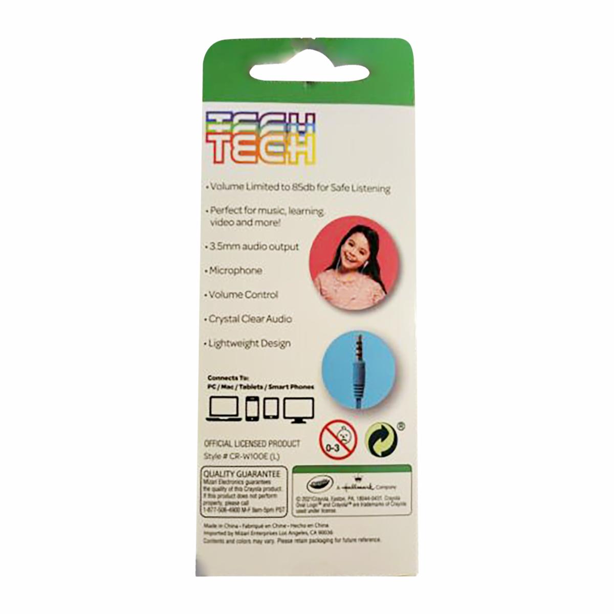 Auriculares Crayola CR-W100E(L) TECH Con Cable