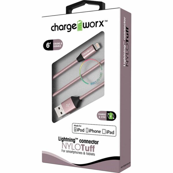 Cable De Carga Lightning CHARGE WORXS 6 Ft