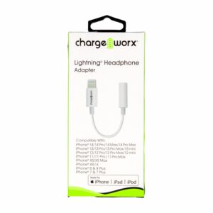 Adaptador De Audífonos Para IPhone CHARGE WORXS Unidad