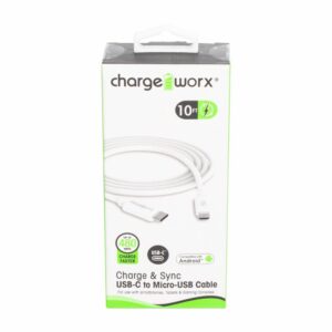 Cable Usb-c A Micro- Usb CHARGE WORX 10 Pies