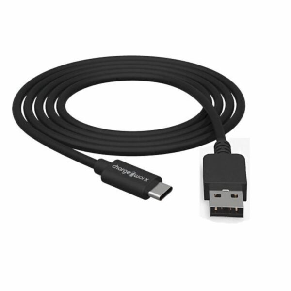 Cable Usb-c To Usb-a Black CHARGE WORXS Unidad