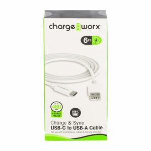 Cable Usb-c A Usb-a Whiblanco CHARGE WORX Unidad