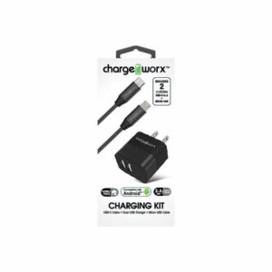 Kit De Carga Micro Usb/ Tipo C CHARGE WORX 1 Metro