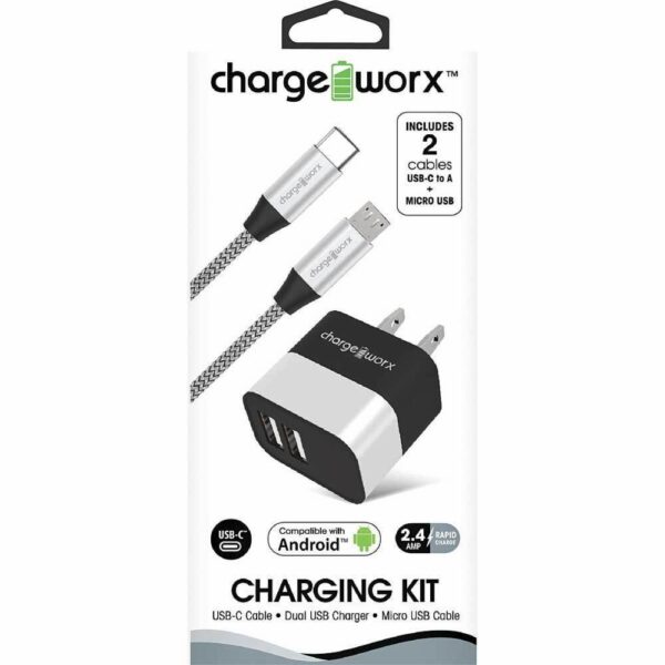 Kite De Carga Micro Usb Tipo C CHARGE WORXS Unidad