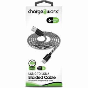 Cable De Carga Usb A Tipo C CHARGE WORXS 6Ft