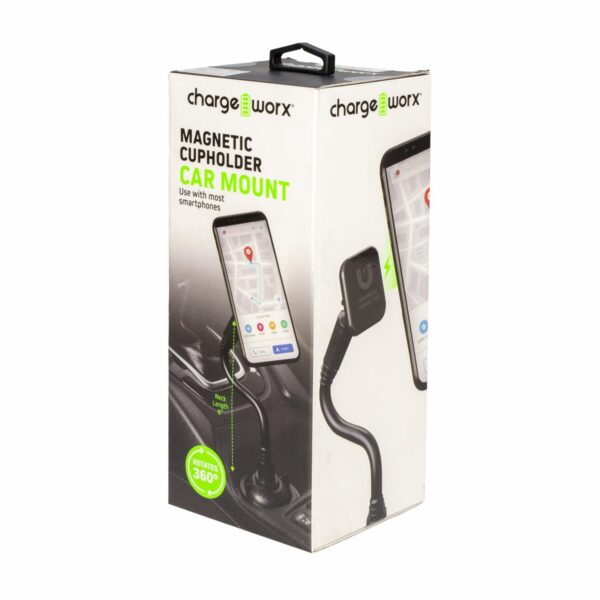 Soporte De Celular Para Auto Portavasos CHARGE WORX Unidad - Imagen 2
