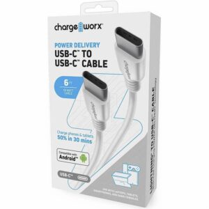 Cable De Carga Tipo C A Tipo C CHARGE WORX 6 Ft