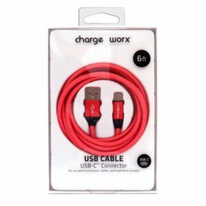 Cable De Carga Tipo C A Tipo C CHARGE WORXS 6 Ft