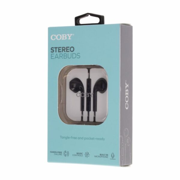 Audífonos Stereo Earbuds CVE270BK COBY Con Cable - Imagen 3