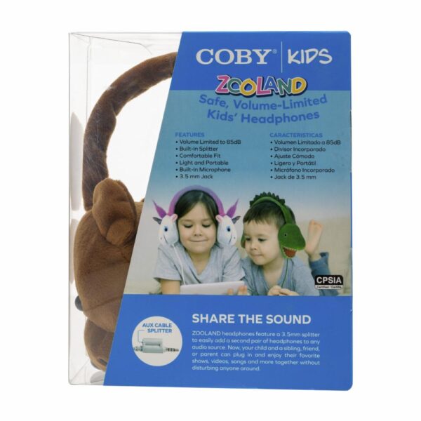 Audífonos Felpa Oso CVHK862BER COBY Con Cable - Imagen 4