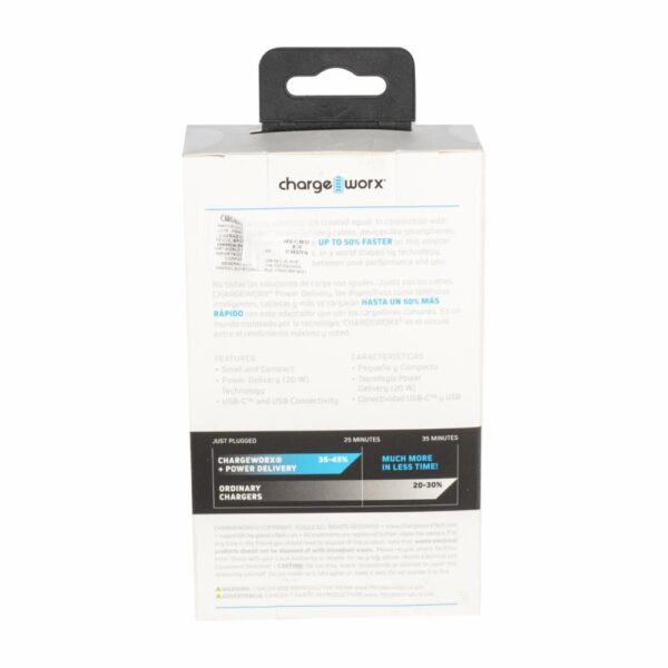 Cargador De Pared Dual CHARGE WORX 20 W - Imagen 2