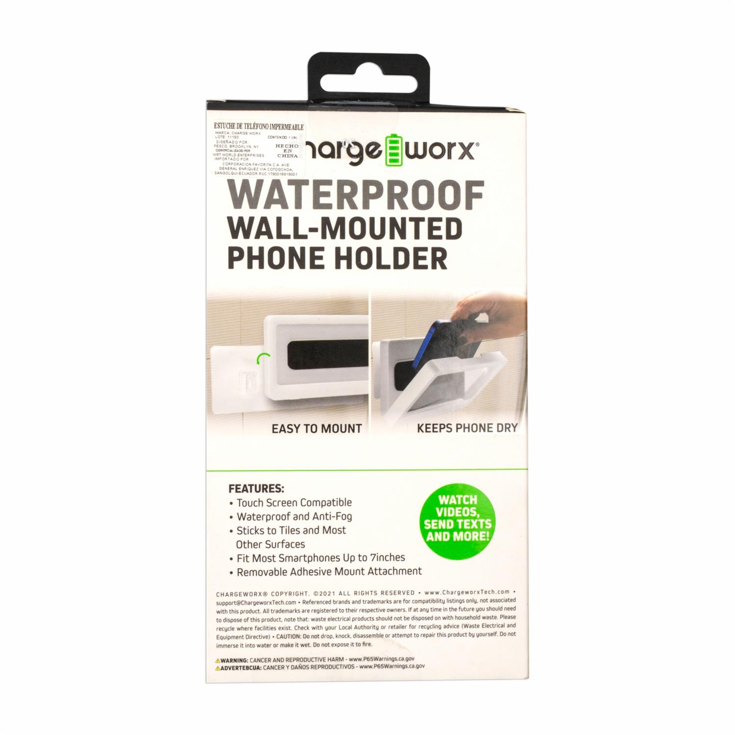 Soporte De Celular Montaje En Pared CHARGE WORX CHA-CX5248WH - Imagen 2