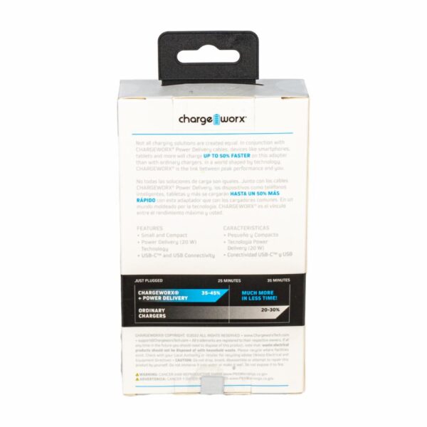 Cargador De Pared Dual CHARGE WORX 20 W - Imagen 2