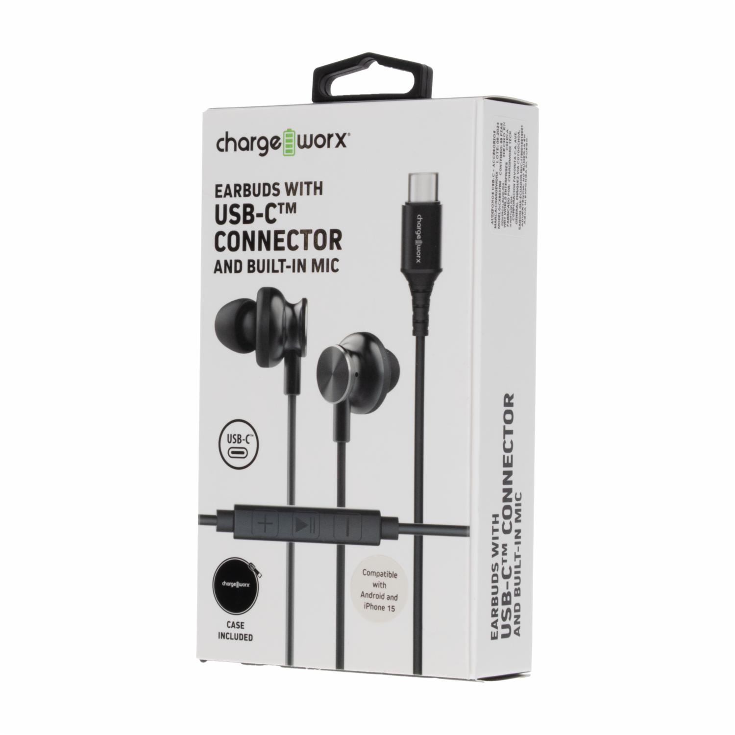 Audífonos USB-C CX9037BK CHARGE WORX Con Cable - Imagen 4