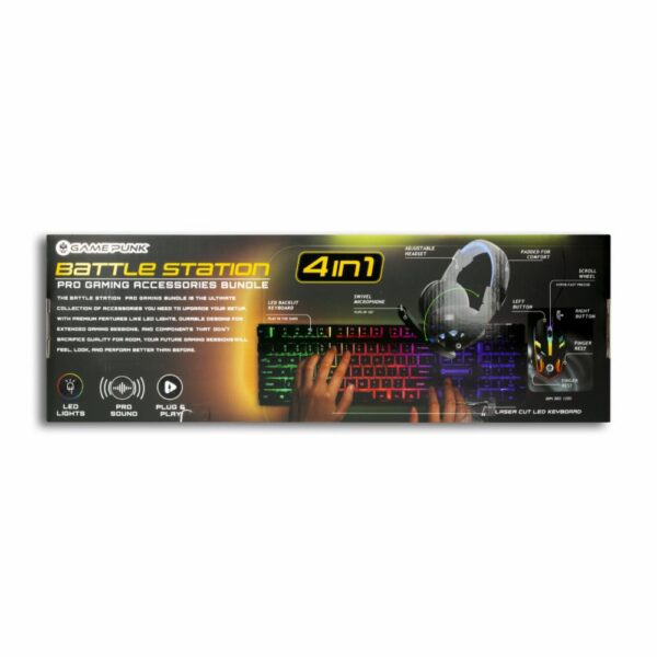 Combo Gamer Teclado + Mouse +  Audífono CHARGE WORX Con Cable - Imagen 2