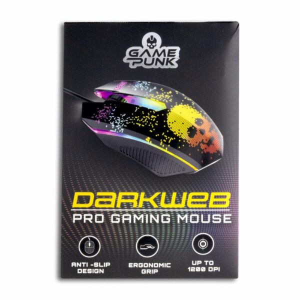 Mouse Led Juegos Laser CHARGE WORXS Con Cable